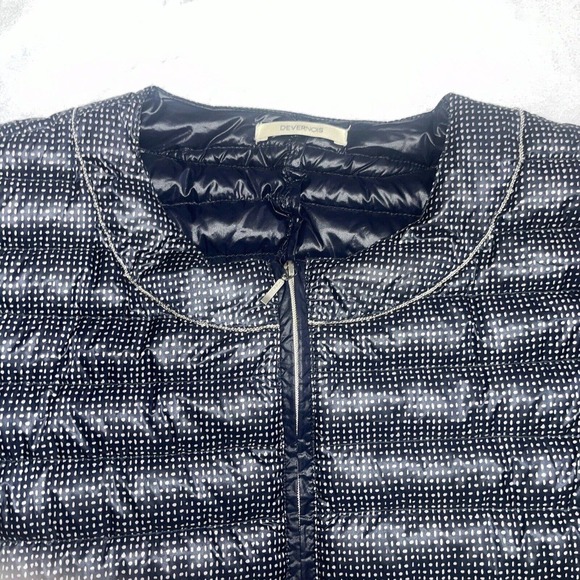 Devernois, French Black and Gray Women's Puffer Jacket - Picture 4 of 10